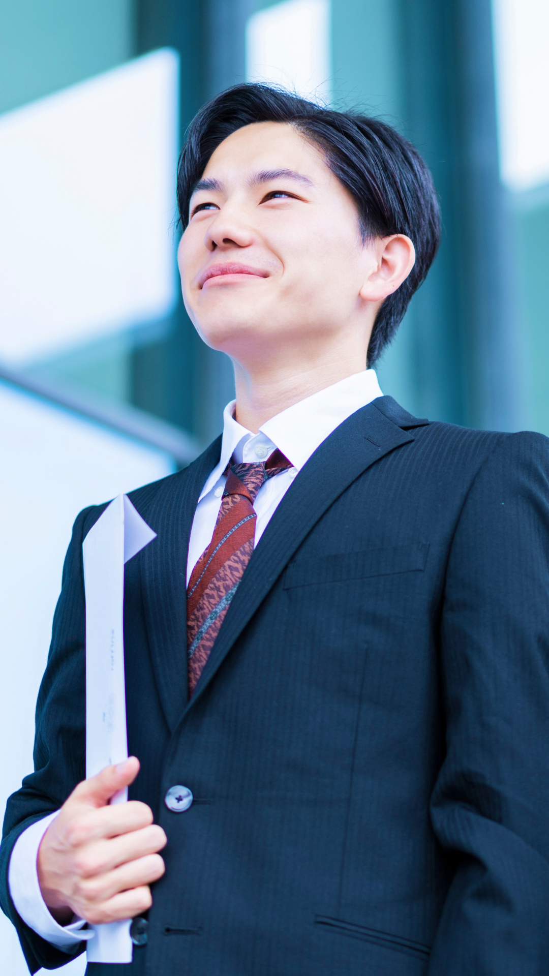 Confident graduate
